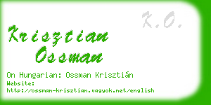 krisztian ossman business card